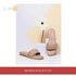 Braided Peach Flats by@Outfy